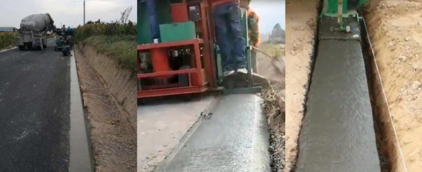 定制混凝土路肩機形狀展示